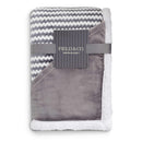 Field & Co.® Chevron Striped Sherpa Blanket 1081-12 — Gray (GY) — view 6