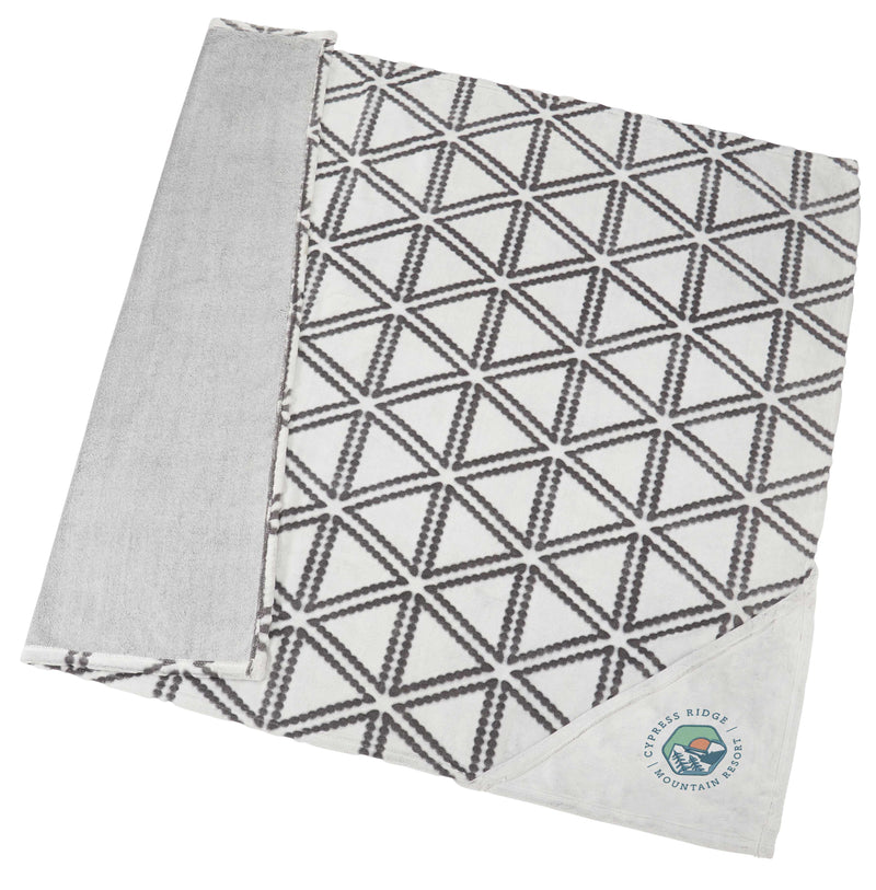 Sculpture Print Ultra Plush Blanket 1081-54 — Gray (GY) — view 1