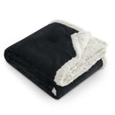Field & Co. 100% Recycled PET Sherpa Blanket 1081-58 — Black (BK) — view 7