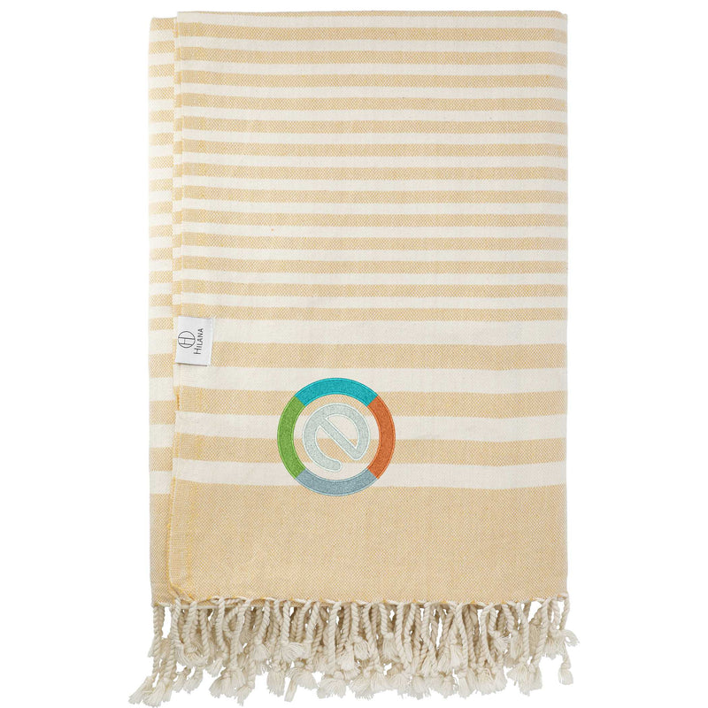 Hilana Upcycled Fethiye Throw Blanket 1081-86 — Beige — view 1