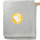 Recycled PET Oversized Coral Fleece Blanket 1082-02 — Gray (GY) — view 1