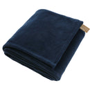 Recycled PET Oversized Coral Fleece Blanket 1082-02 — Navy (NY) — view 4
