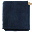Recycled PET Oversized Coral Fleece Blanket 1082-02 — Navy (NY) — view 5