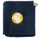 Recycled PET Oversized Coral Fleece Blanket 1082-02 — Navy (NY) — view 2
