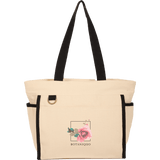10oz Organic Cotton Accent Tote custom branded promotional totes — 1