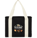 12oz Cotton Shopper Tote with Contrast Handles custom branded promotional totes — 1