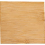FSC Bamboo Coaster Set — Natural (NT) — blank front view — 6