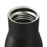 Shaco Copper Vac Bottle w/ FSC® 100% Bamboo Cap 17oz — Black (BK) — blank front view — 10