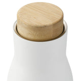 Shaco Copper Vac Bottle w/ FSC® 100% Bamboo Cap 17oz — White (WH) — blank front view — 6