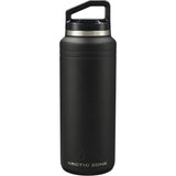 Arctic Zone® Titan Thermal HP® Copper Bottle 32oz — Black (BK) — blank front view — 3
