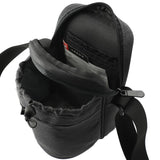 Traver RPET Adjustable Bottle Sling Cooler w/Pouch — Charcoal (CA) — blank left angle — 8