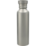 Griffen Titanium Sport Bottle 25oz — Silver (SL) — blank back view — 4