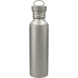 Griffen Titanium Sport Bottle 25oz — Silver (SL) — blank front view — 3