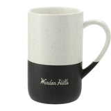 Speckled Wayland Ceramic Mug 13oz — Black (BK) — decorated front view — 12