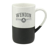 Speckled Wayland Ceramic Mug 13oz — Black (BK) — decorated front view — 13