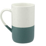 Speckled Wayland Ceramic Mug 13oz — River Green (RVGR) — blank back view — 5