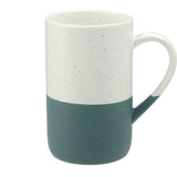 Speckled Wayland Ceramic Mug 13oz — River Green (RVGR) — blank front view — 4