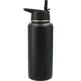 Highland 3-in-1 Copper Vacuum Bottle Kit 32oz — Black (BK) — blank back view — 9