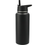 Highland 3-in-1 Copper Vacuum Bottle Kit 32oz — Black (BK) — blank front view — 8