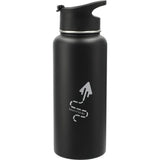 Highland 3-in-1 Copper Vacuum Bottle Kit 32oz — Black (BK) — decorated front view — 3