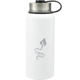Highland 3-in-1 Copper Vacuum Bottle Kit 32oz — White (WH) — decorated front view — 15