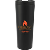 Maia 2-in-1 Copper Vacuum Tumbler Kit 24oz — Black (BK) — decorated front view — 13