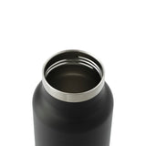 Thor Copper Vacuum Insulated Bottle 25oz Straw Lid — Black (BK) — blank left angle — 25