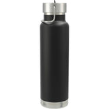 Thor Copper Vacuum Insulated Bottle 25oz Straw Lid — Black (BK) — blank back view — 24