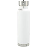 Thor Copper Vacuum Insulated Bottle 25oz Straw Lid — White (WH) — blank back view — 18