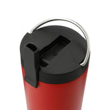 Thor Copper Insulated Tumbler 24oz Flip Straw Lid — Red (RD) — blank left angle — 41