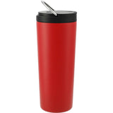 Thor Copper Insulated Tumbler 24oz Flip Straw Lid — Red (RD) — blank back view — 38
