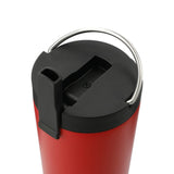 Thor Copper Insulated Tumbler 24oz Flip Straw Lid — Red (RD) — blank product view — 36