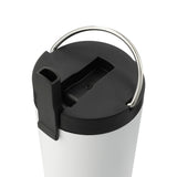 Thor Copper Insulated Tumbler 24oz Flip Straw Lid — White (WH) — blank left angle — 25