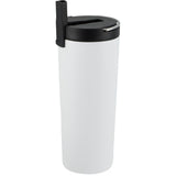Thor Copper Insulated Tumbler 24oz Flip Straw Lid — White (WH) — blank front view — 19