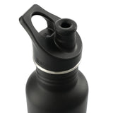 Klean Kanteen Eco Classic 27oz - Sport Cap — Black (BK) — blank right angle — 6