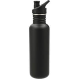 Klean Kanteen Eco Classic 27oz - Sport Cap — Black (BK) — blank back view — 3