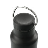 Klean Kanteen Eco Insulated Classic 20oz - Loop Cap — Black (BK) — blank right angle — 14