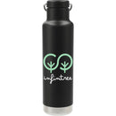 Klean Kanteen Eco Insulated Classic 20oz - Loop Cap — Black (BK) — decorated product view