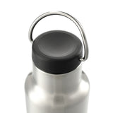 Klean Kanteen Eco Insulated Classic 20oz - Loop Cap — Silver (SL) — blank right angle — 9