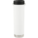 Klean Kanteen Eco TKWide 20oz - Twist Cap — White (WH) — blank back view — 6