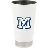 Klean Kanteen Eco Insulated Tumbler 16oz — White (WH) — decorated product view — 2