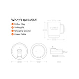 Ember Mug 3 - 10 oz — White (WH) — blank product view — 9