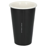 I'm not a paper cup ceramic tumbler 10oz — Black (BK) — blank back view — 8