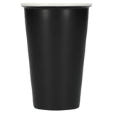 I'm not a paper cup ceramic tumbler 10oz — Black (BK) — blank front view — 7