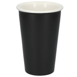 I'm not a paper cup ceramic tumbler 10oz — Black (BK) — blank front view — 6