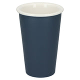I'm not a paper cup ceramic tumbler 10oz — Navy (NY) — blank front view — 24