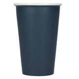 I'm not a paper cup ceramic tumbler 10oz — Navy (NY) — blank front view — 23