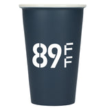 I'm not a paper cup ceramic tumbler 10oz — Navy (NY) — decorated front view — 19