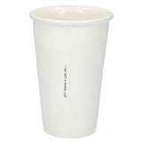 I'm not a paper cup ceramic tumbler 10oz — White (WH) — blank back view — 17