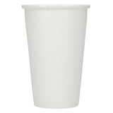 I'm not a paper cup ceramic tumbler 10oz — White (WH) — blank front view — 15